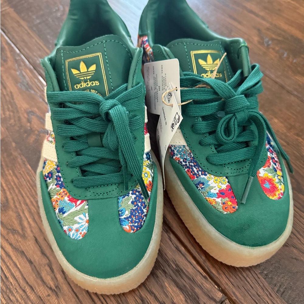 Adidas Green Multicolor Sneakers